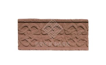 Фасадный карниз Идеальный камень "Орнамент" 1 линейный коричневый