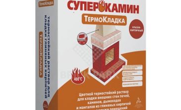 Раствор термостойкий Plitonit Суперкамин Термокладка серый 20 кг