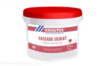 Краска водно-дисперсионная для наружных работ Krautol Fassade Silikat / Фассаде Силикат База 1 10 л