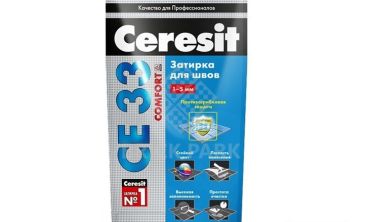 Затирка цементная для узких швов Ceresit СЕ33 Comfort Антрацит 2 кг