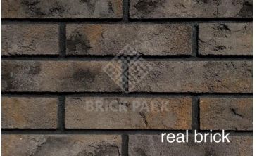 Кирпич ручной формовки Real Brick КР/0,5ПФ Ригель RB 07 пепел 