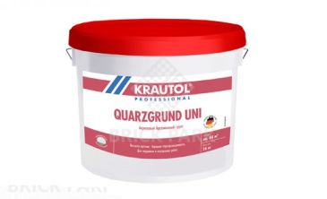 Грунт адгезионный Krautol Quarzgrund Uni / Кварцгрунд Уни колеруемый 16 кг 