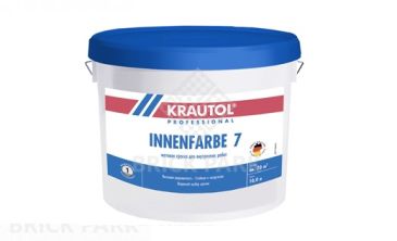 Краска водно-дисперсионная для внутренних работ Krautol Innenfarbe 7 / Инненфарбе 7 База 1 10 л