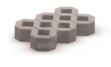 Газонная решетка Каменный век  Standard Серый 600×400×100